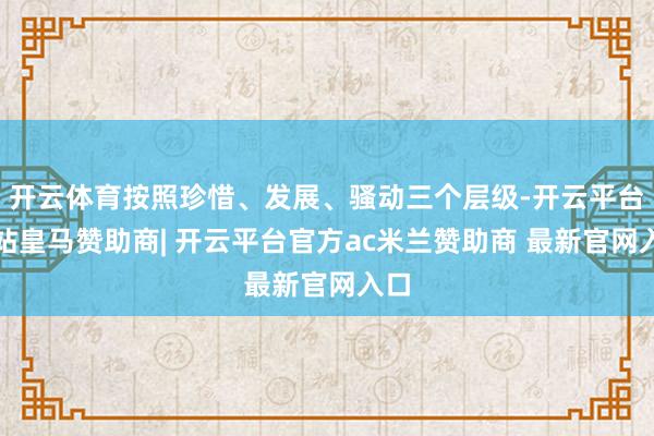 开云体育按照珍惜、发展、骚动三个层级-开云平台网站皇马赞助商| 开云平台官方ac米兰赞助商 最新官网入口